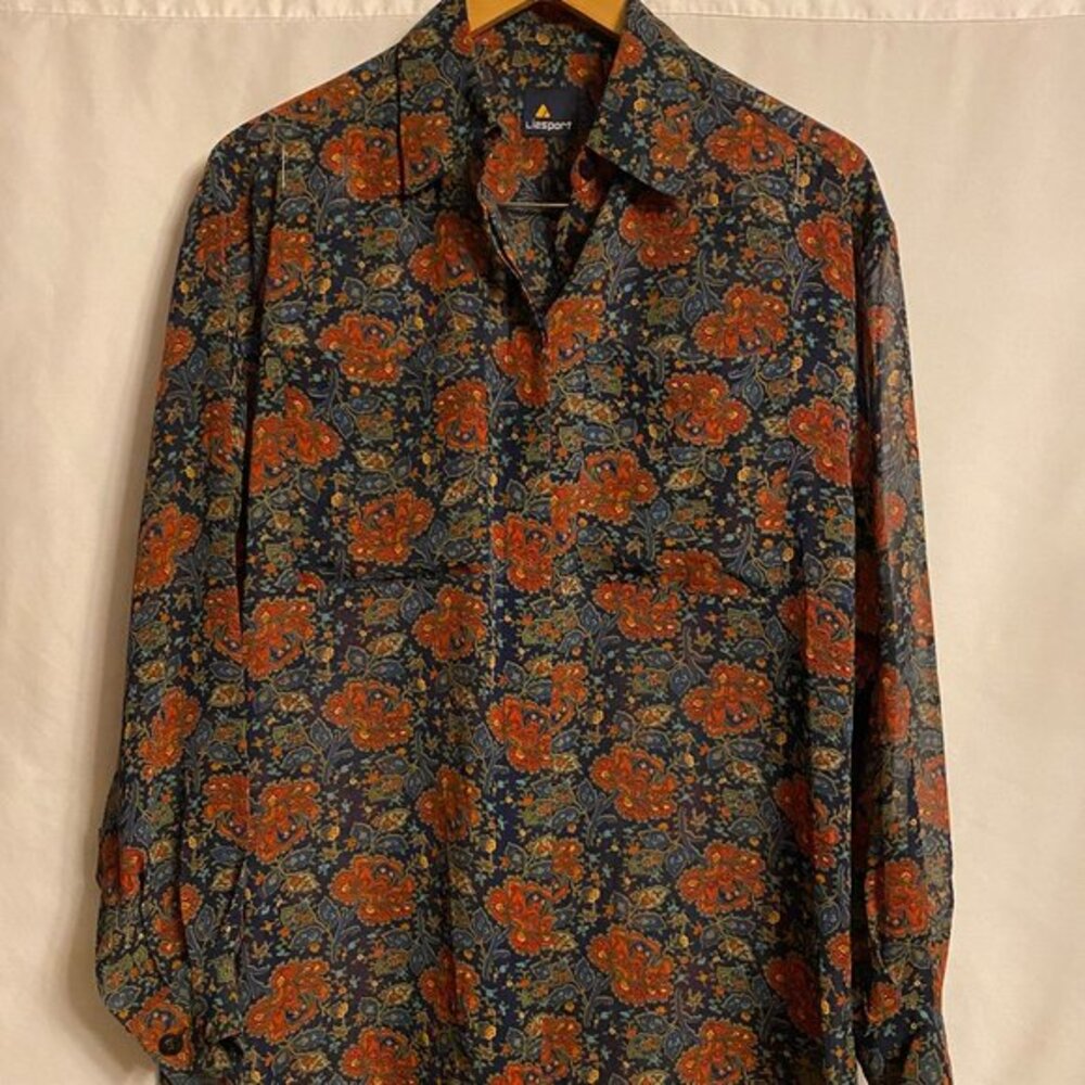 Lizsport Tunic Floral  Very Nice!!  Size Small
